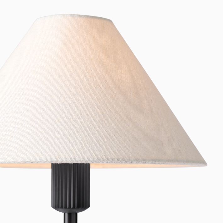 Diora Table & Floor Lamp - Linen Shade Modern Linear Style Sophisticated Accent K1168