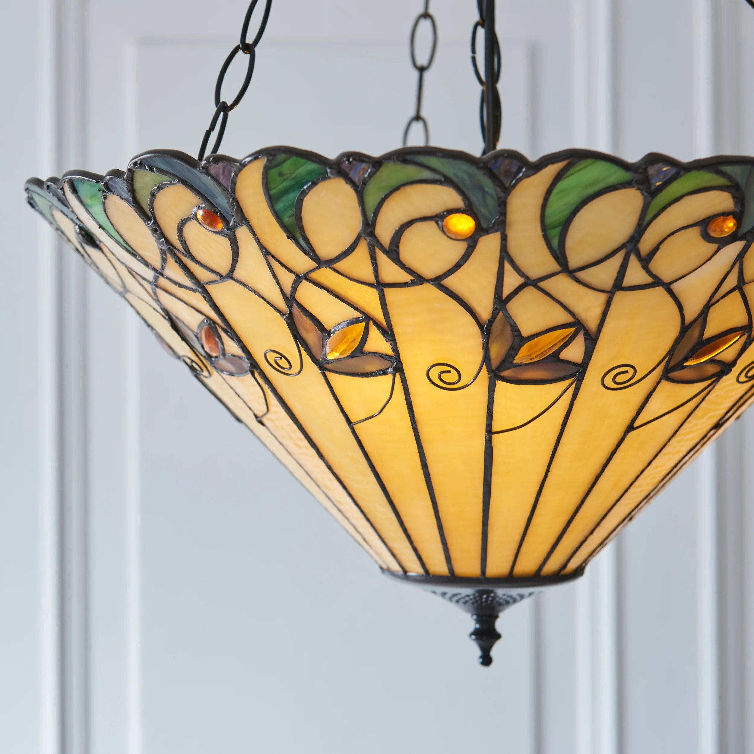 TF Jamelia Light - Decorative Art Glass - Flush Mount Timeless Style for Hallway K2015