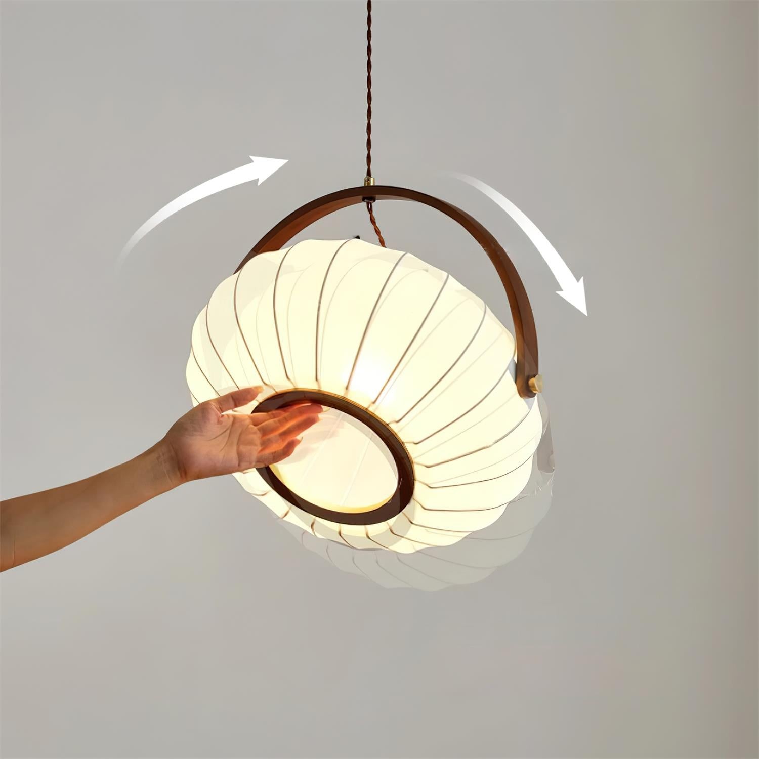 Vintage Lantern Wooden Decoration Pendant Lamp K235