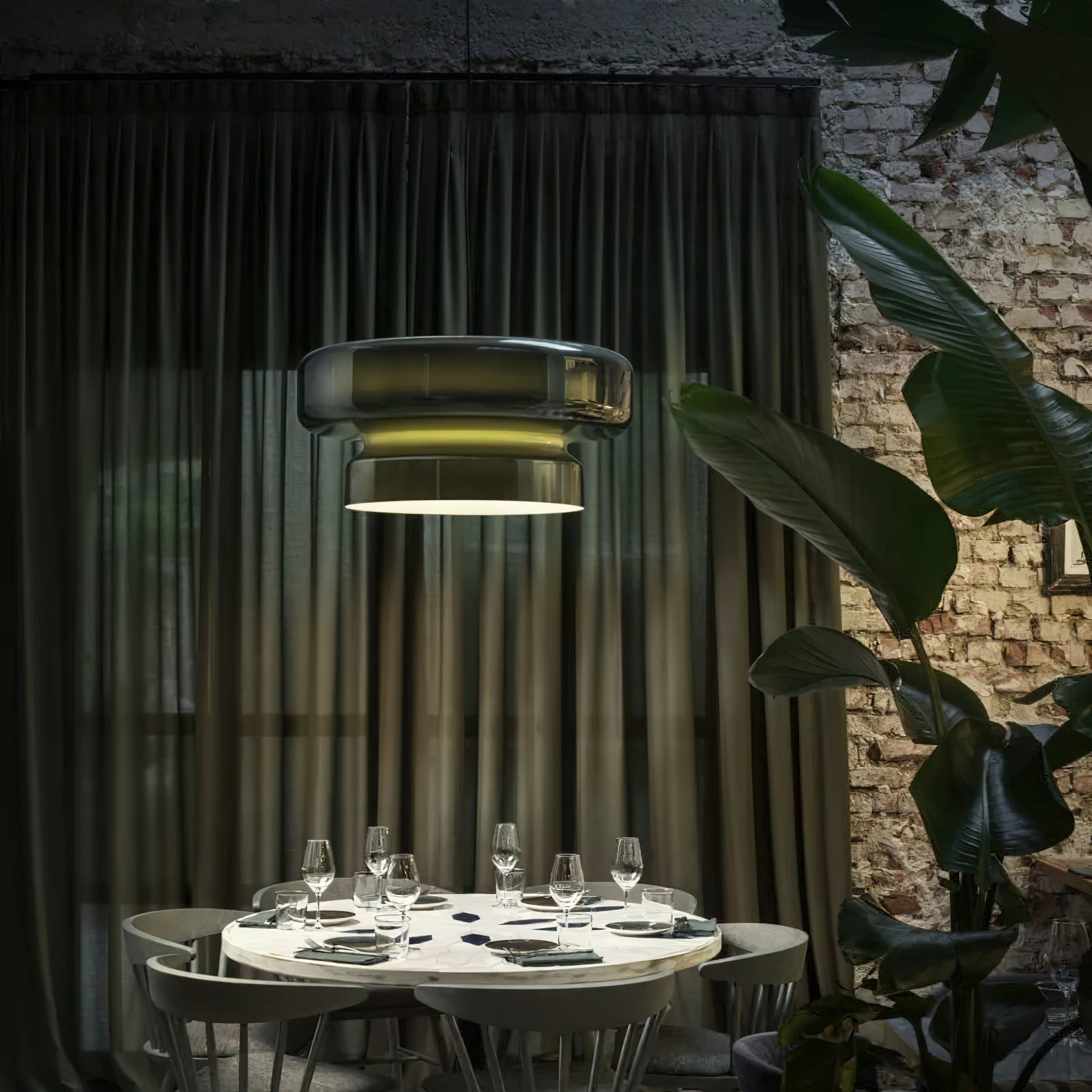 Bohemian Style Minimalist Glass Pendant Lamp K266