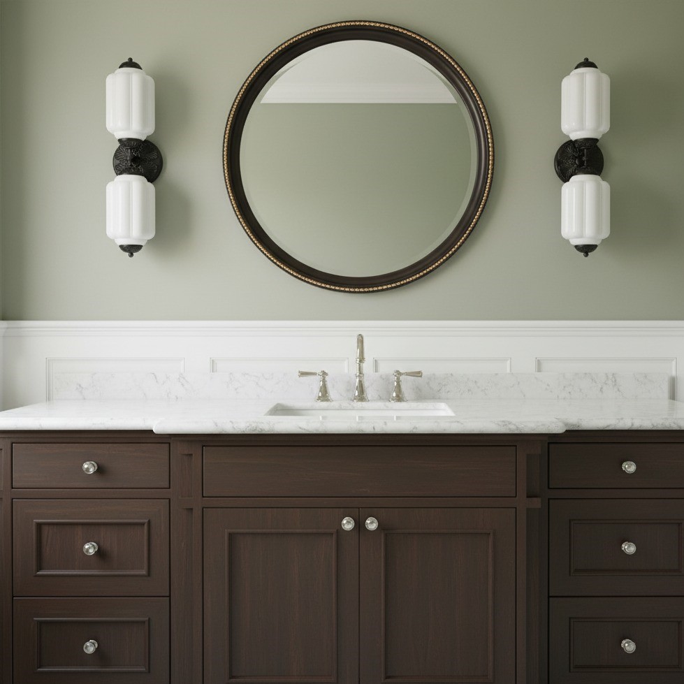 Eloise Pumkin Glass Vanity Sconce K864