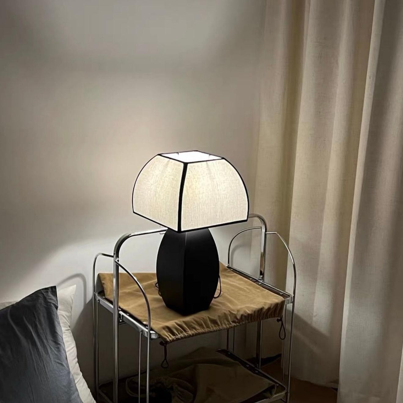 Retro Metal Mushroom Fabric Table Lamp K430