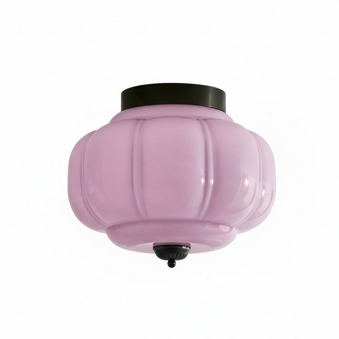 Eloise Retro Milk Glass Semi Flush Mount Ceiling Light K868