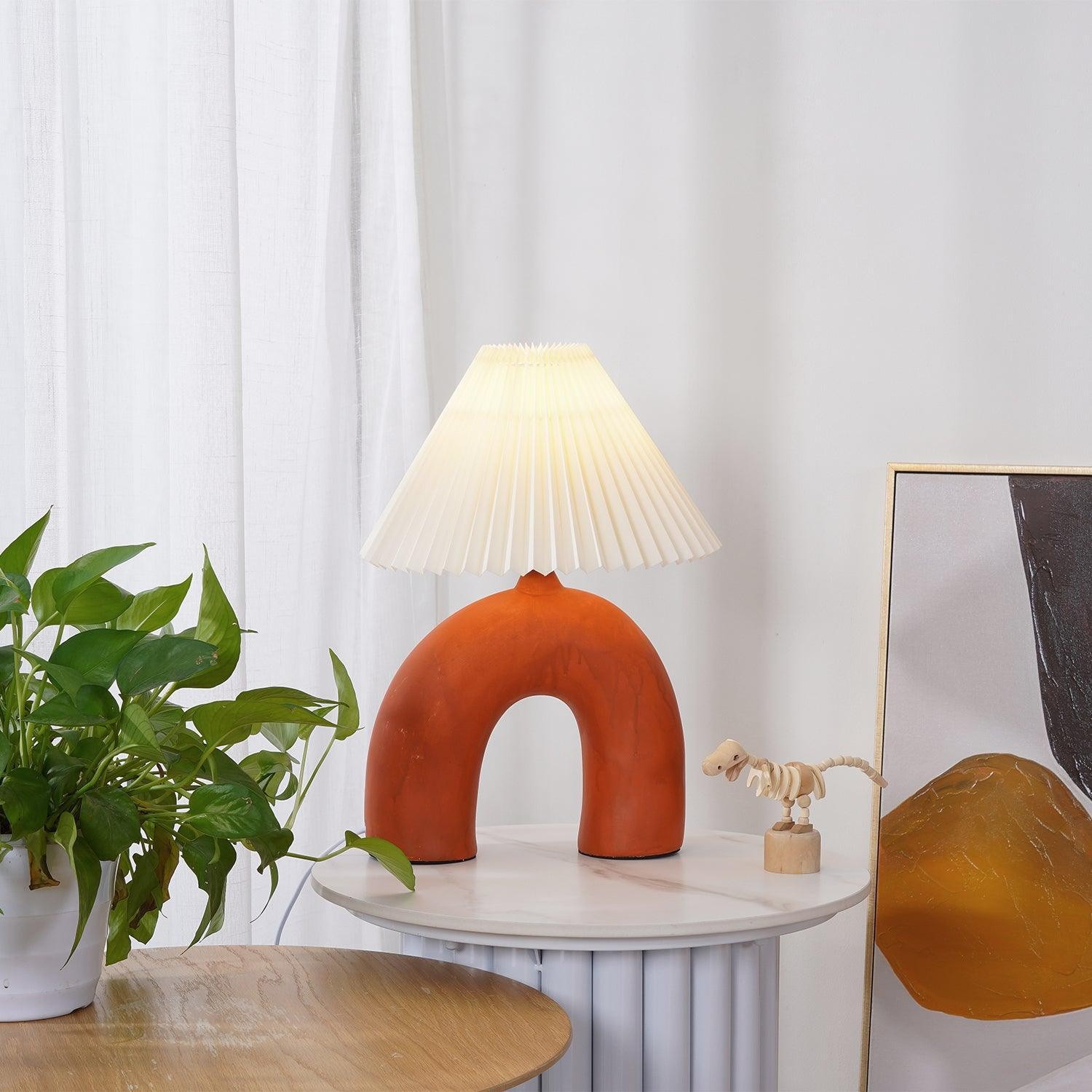 Arched Pleated Table Lamp K238