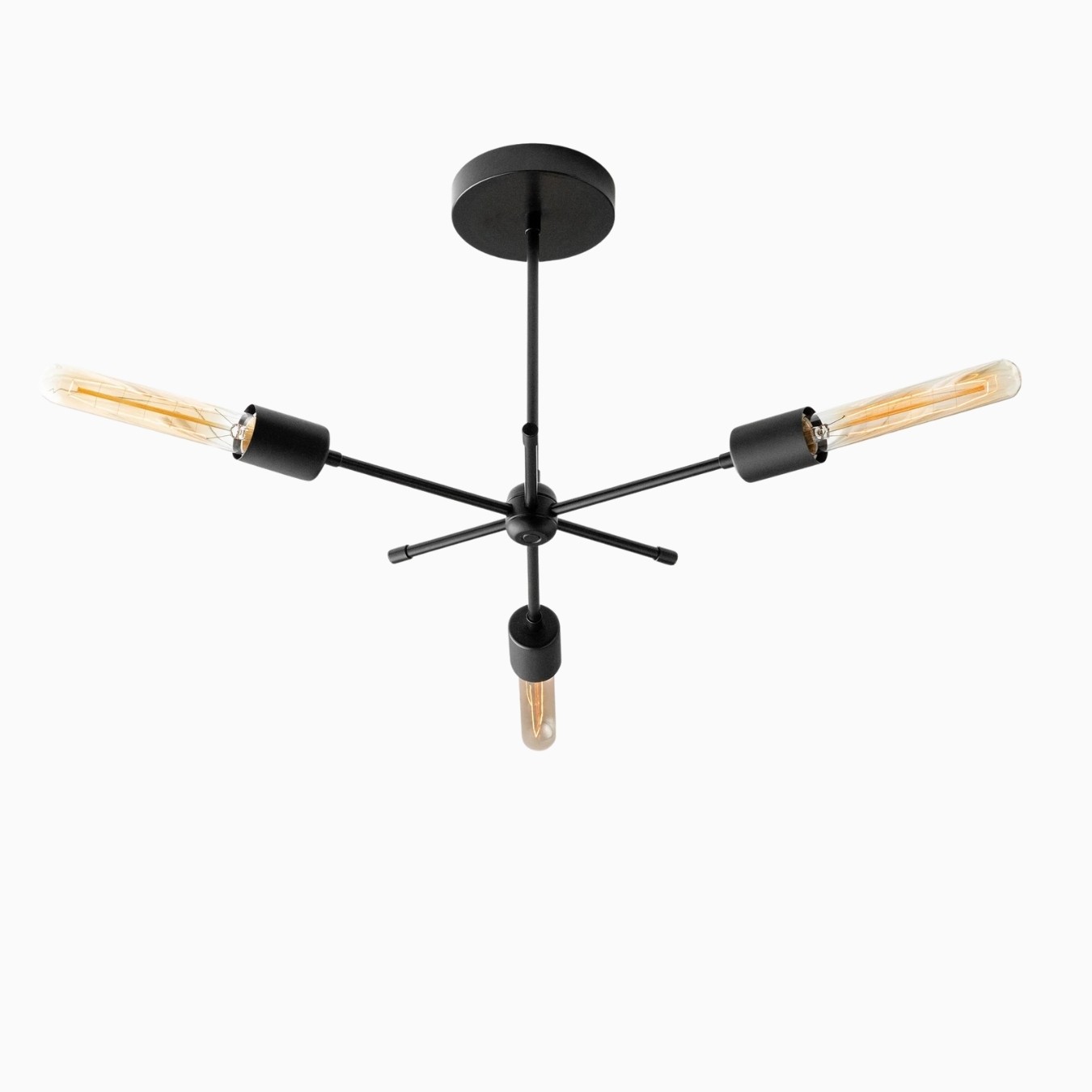 Mobilux Line Industrial Chandelier - Modern Ceiling Light Fixture for Home K1439
