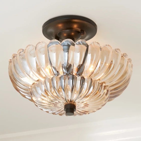 Orilanavo Umbrella Glass Ceiling Light - Contemporary Ceiling Lamp for Entryway K871