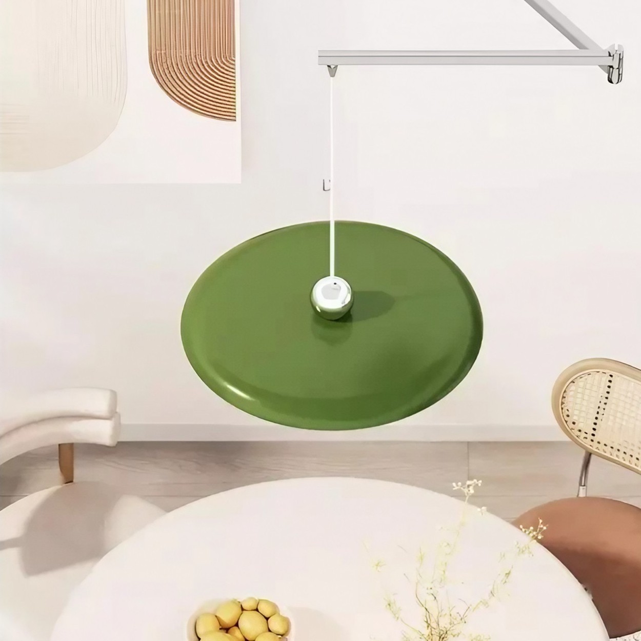 Simple Modern Adjustable Swing Arm Disc Pendant Lamp K705