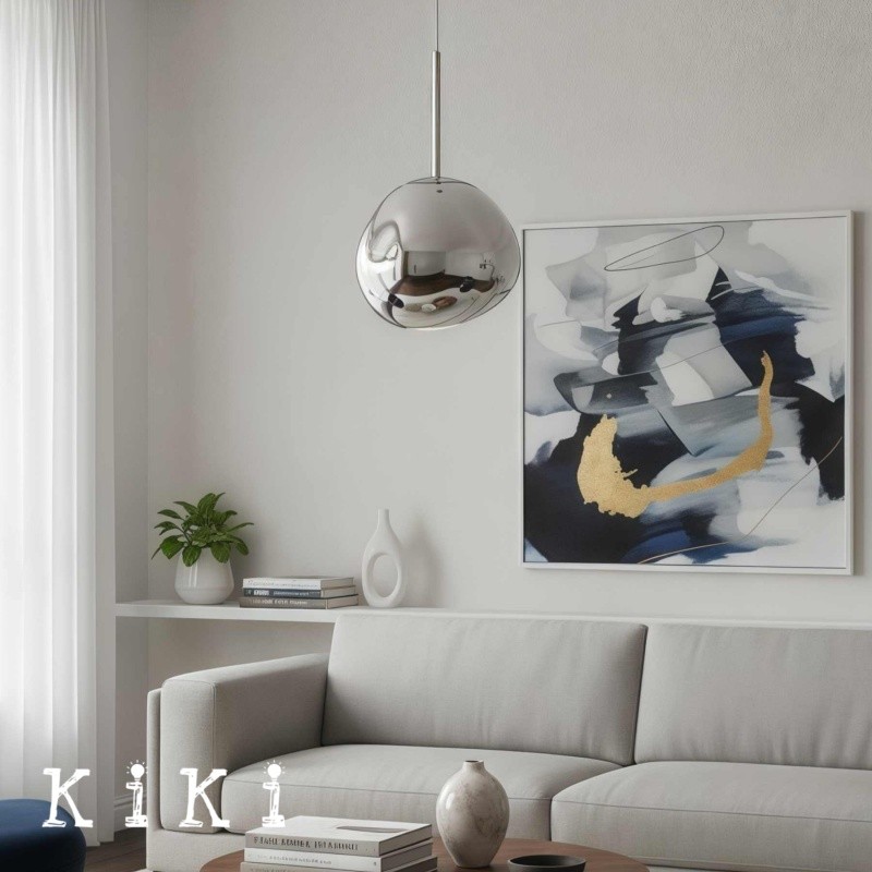Sleek Glass Lava Pendant Lamp - Modern Lighting Fixture for Dining Area K806