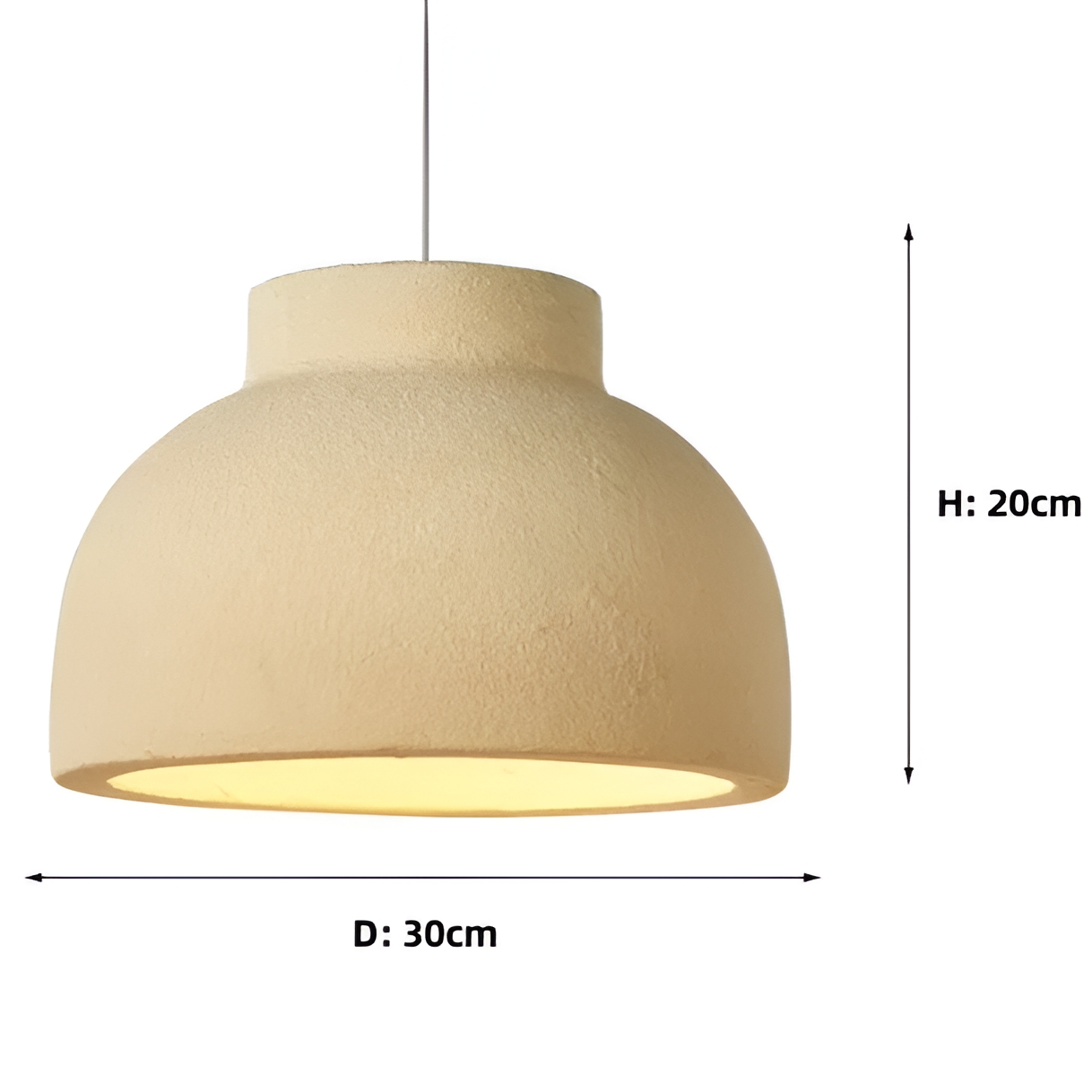 Nordic Bowl Minimalist Polystyrene Pendant Light D829
