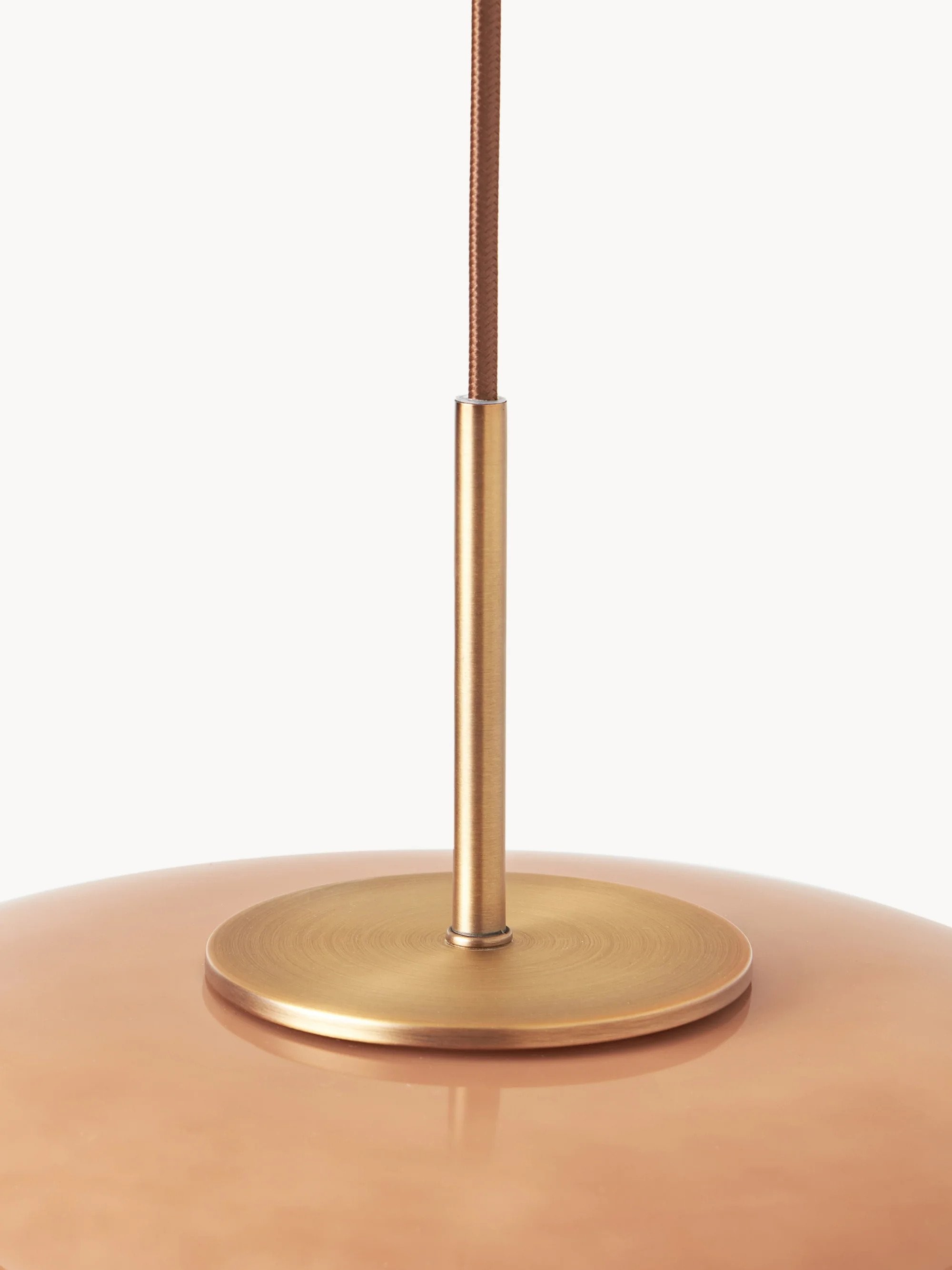 Orra Modern Opal Shade Pendant Lamp – Minimalist Glass Hanging Light For Kitchen or Bedroom K1427