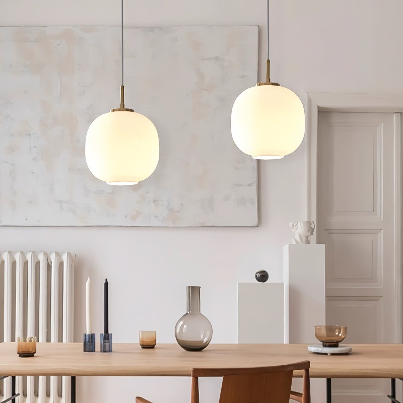 Modern Nordic Opal Glass Radihous Pendant Light K140