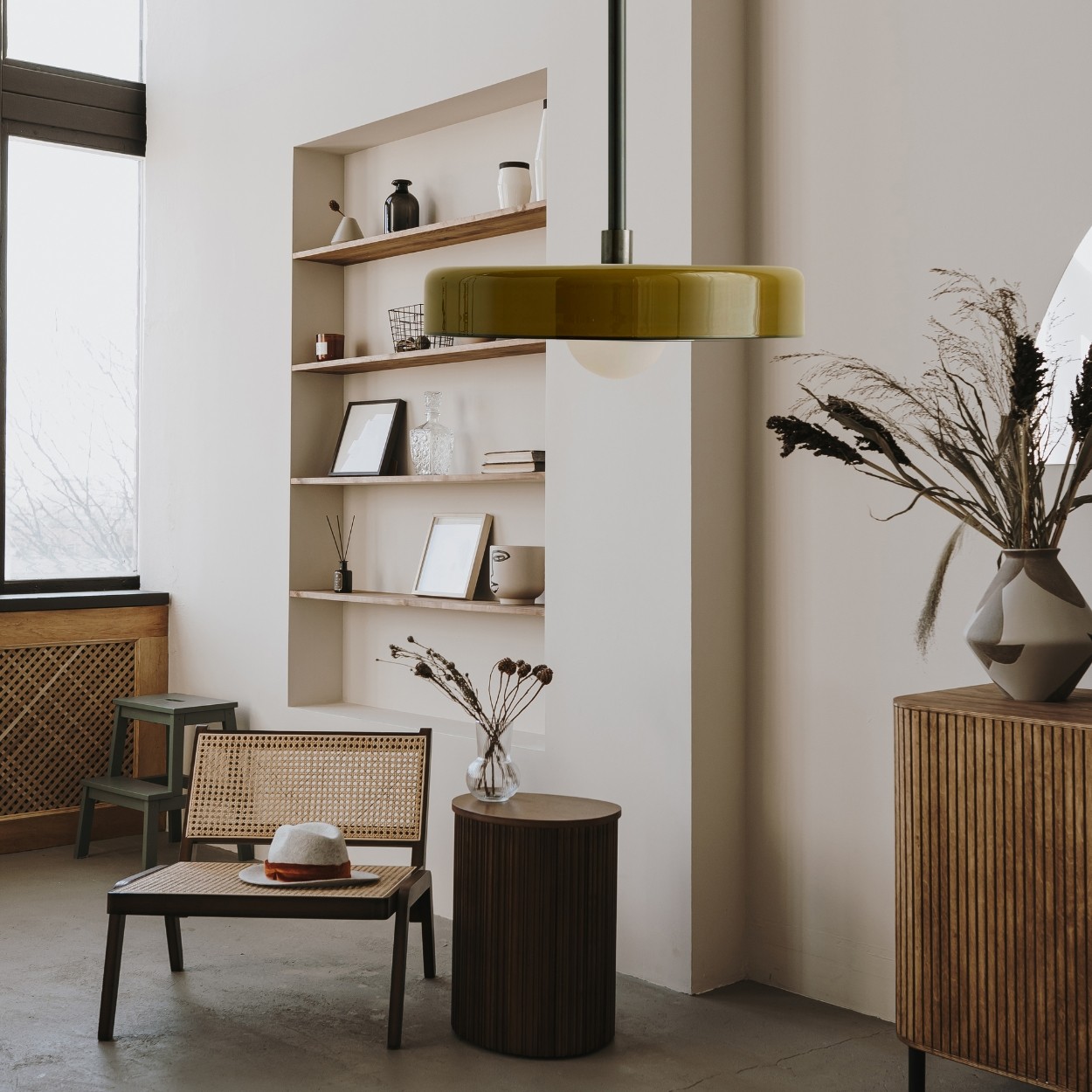 Nordic Metal Rod Disc Orb Pendant Light K943