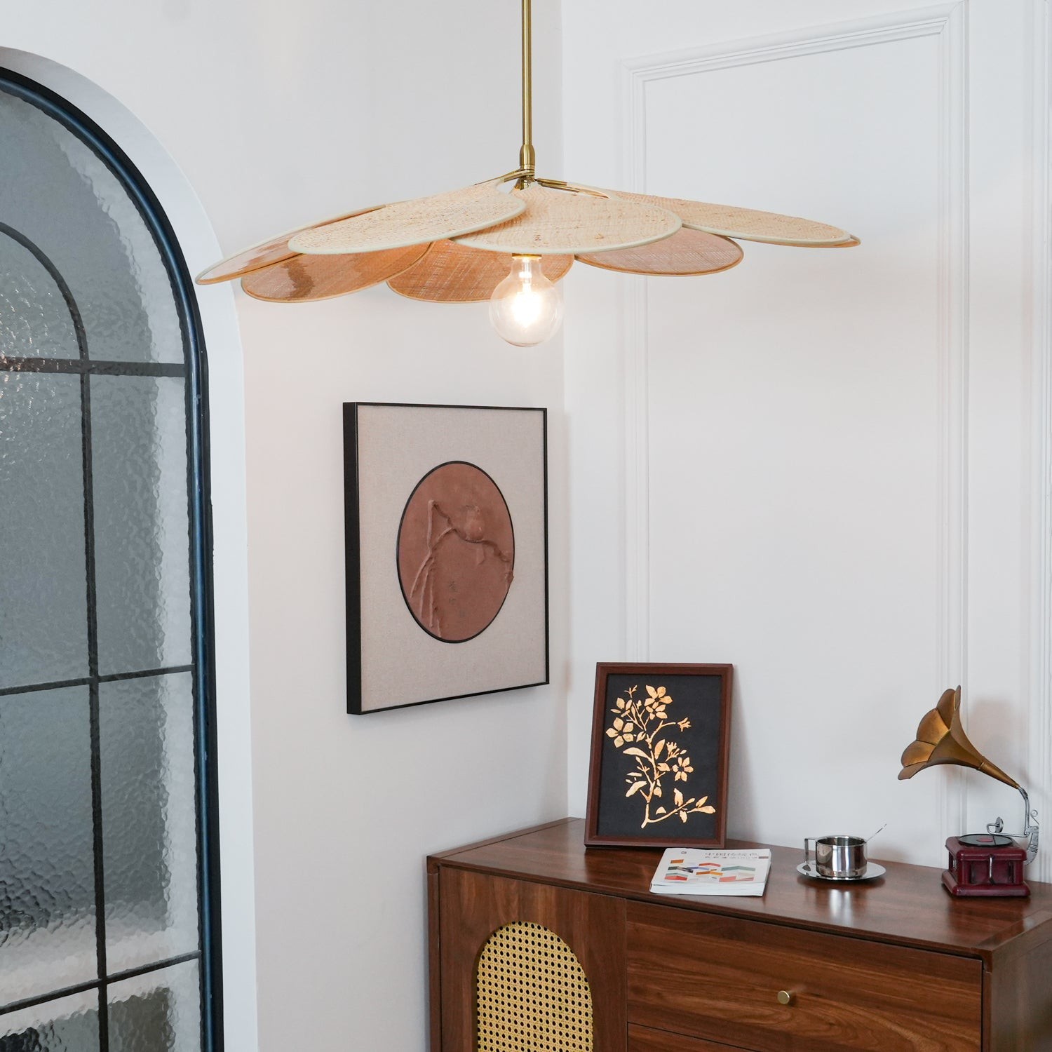 Petals Bloom Rattan Pendant Lamp K588