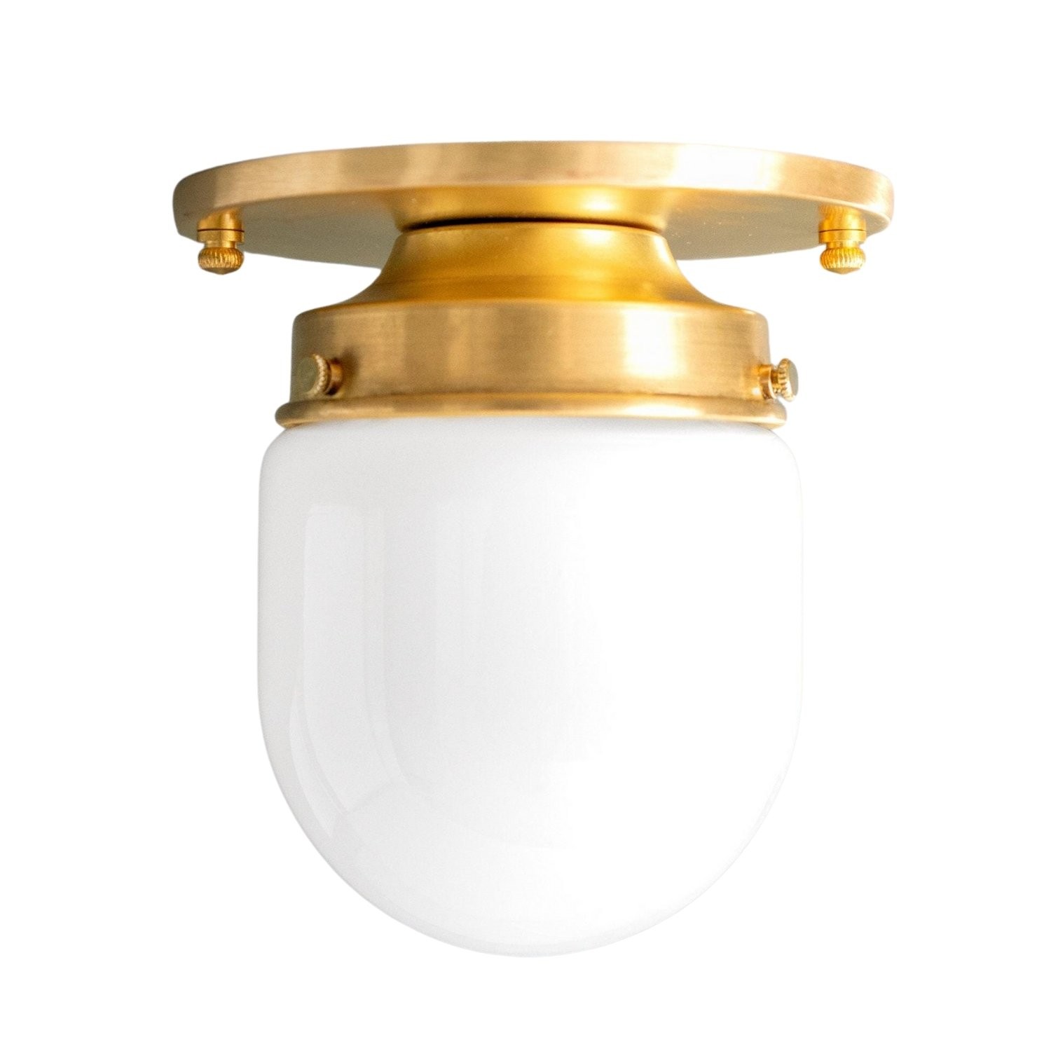Opalume Glass Ceiling Light and Wall Light - Art Deco Small Globe Fixture for Entryway K1456