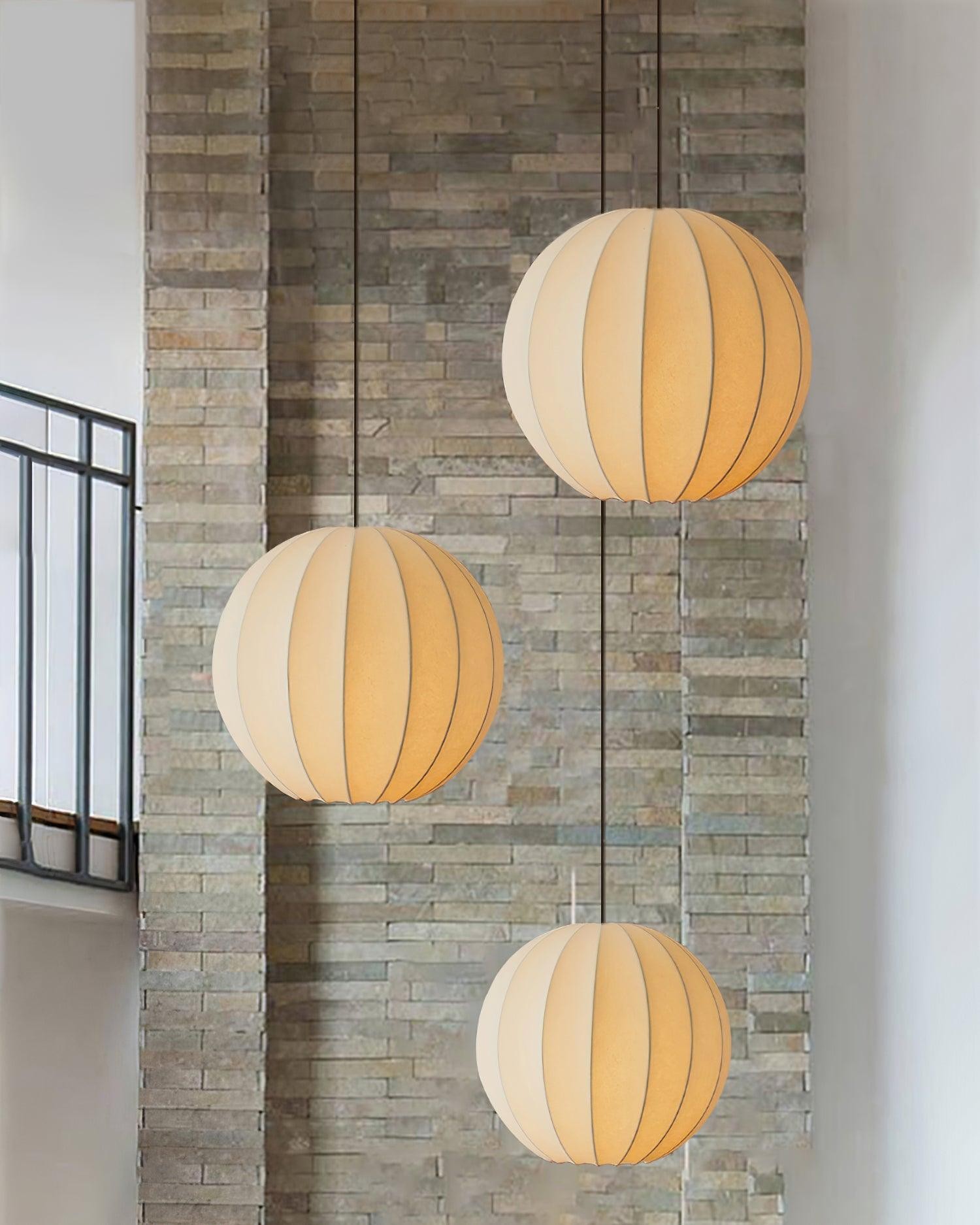 Creative Japanese Minimalist Silk Pendant Lamp For Restaurant K438
