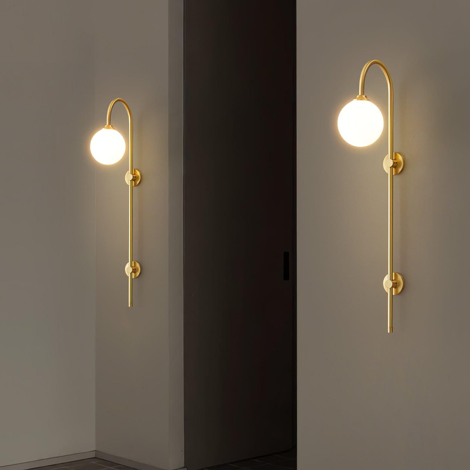 Globe Brass Wall Sconce K410
