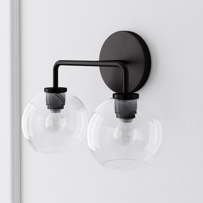 Selvion Artistic Globe Sconce Light - Handcrafted Glass Sculptural Wall Fixture K1158