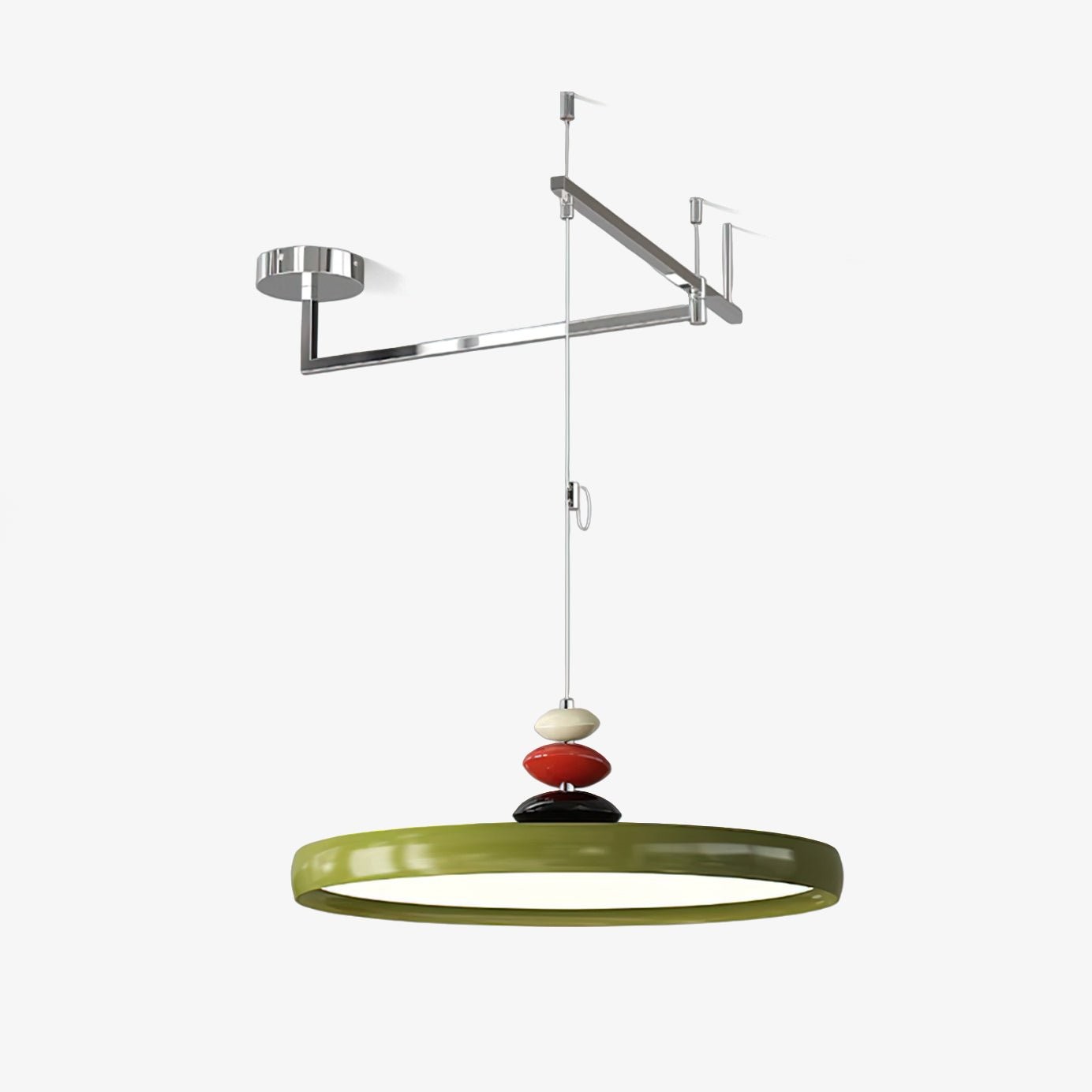 Swing Arm Stone Pendant Light K683