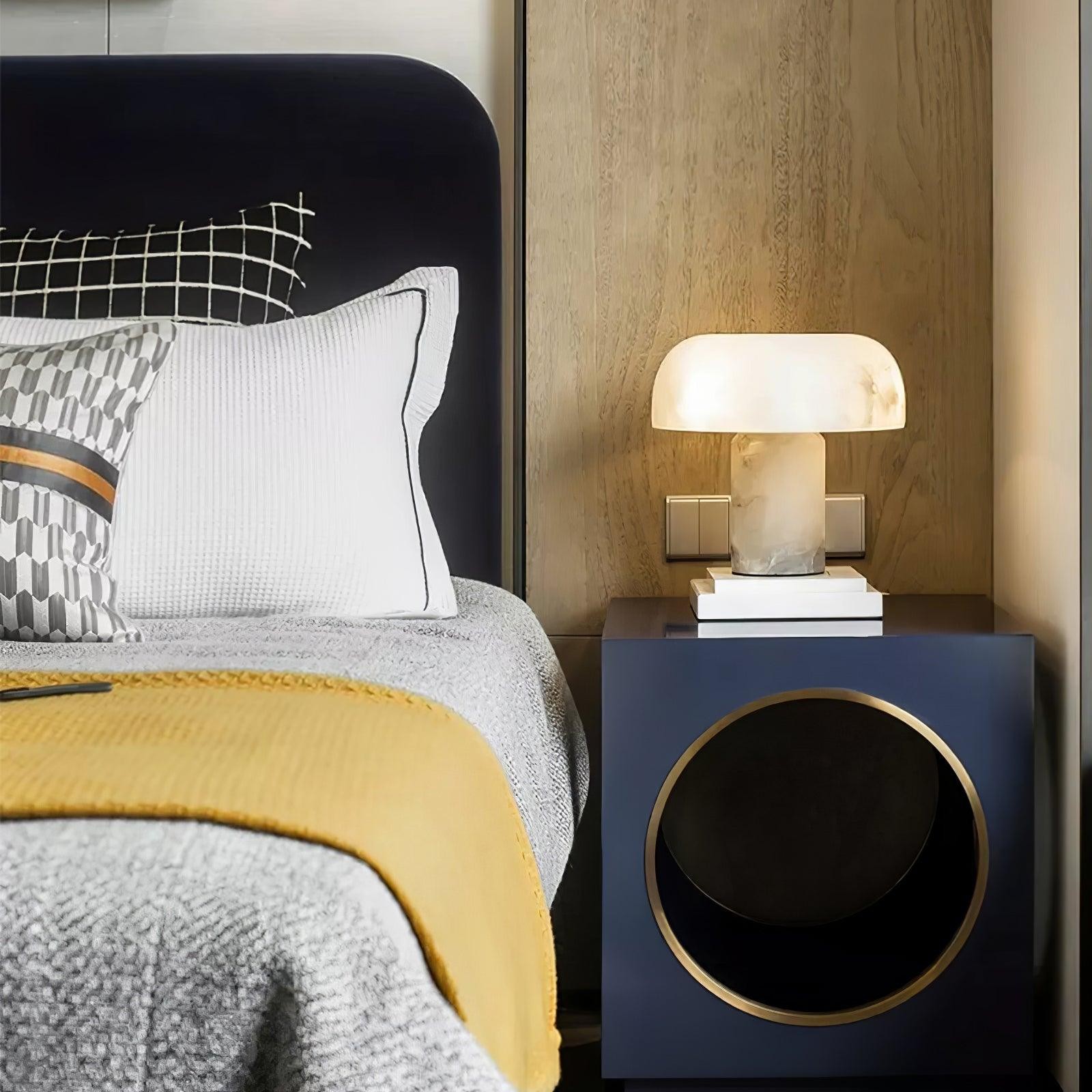 Creative Minimalist Luxury Alabaster Table Lamp For Bedroom K535