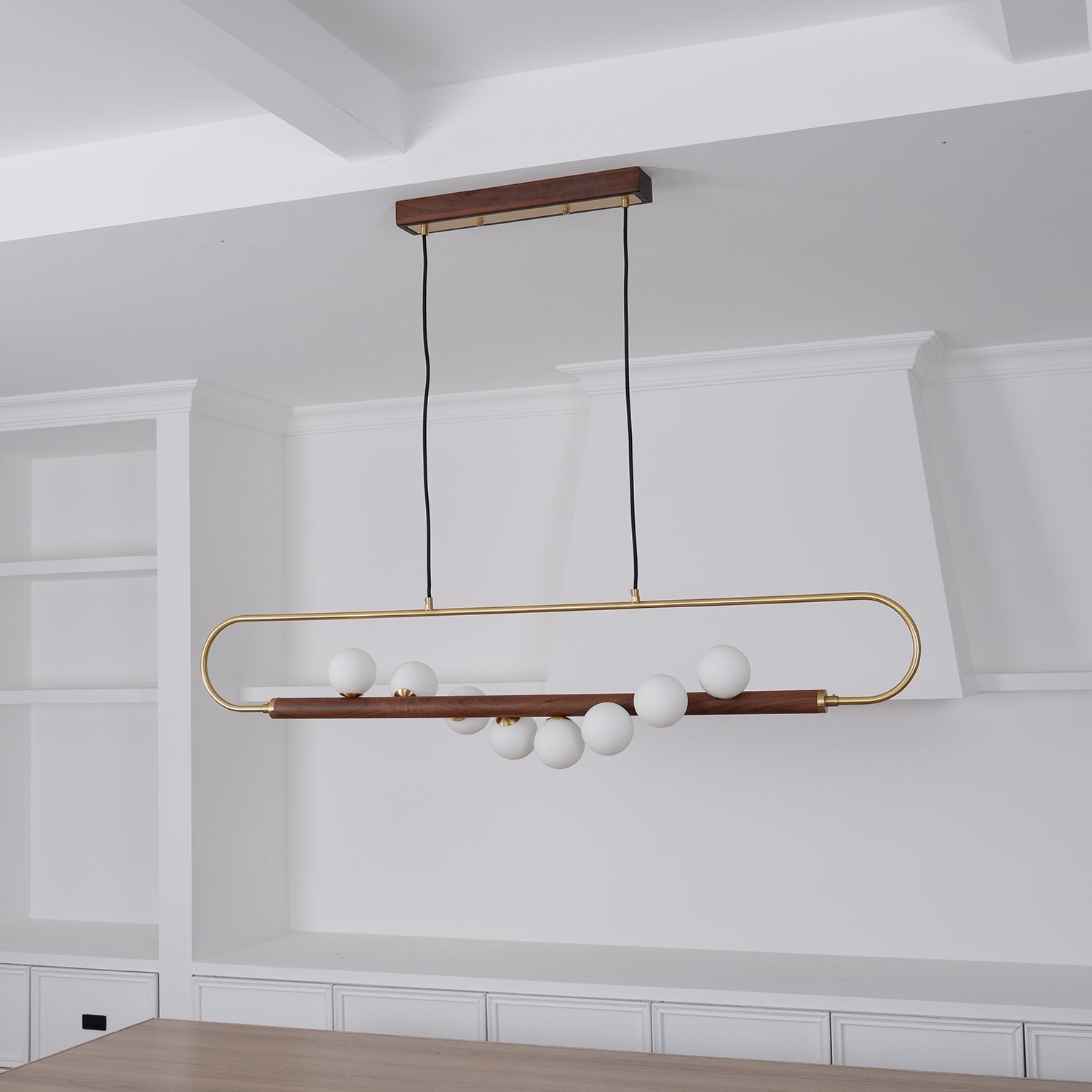 Modern Walnut Simple Chandelier K522