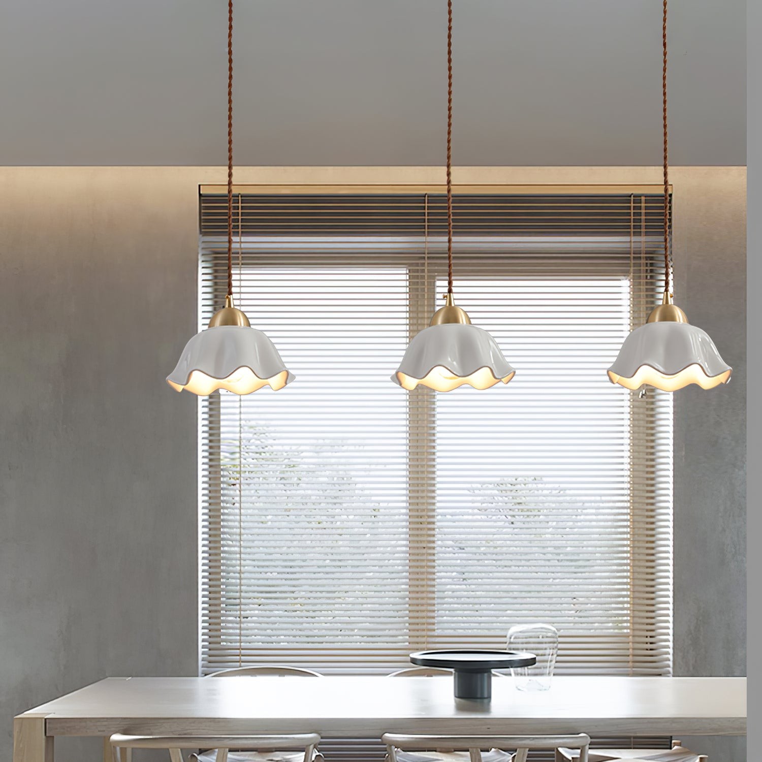 Ceramics Floral Pendant Light K990