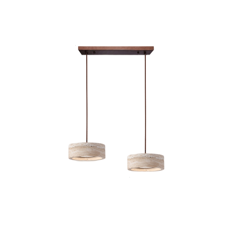 Wabi Sabi Style Travertine Stone Pendant Light D934