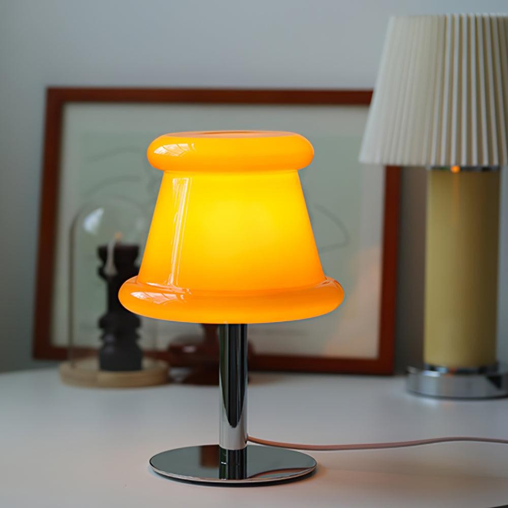 Cream Creative Irregular Cylindrical Table Lamp K500