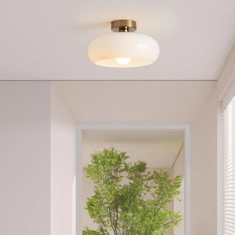 Bauhaus Style Vintage Glass Ceiling Light K72