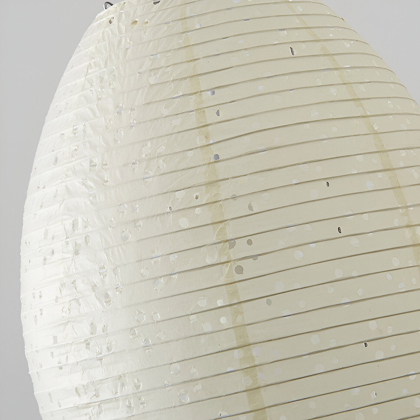 Traditional Japandi Wabi-Sabi Elliptical Paper Pendant Light D942