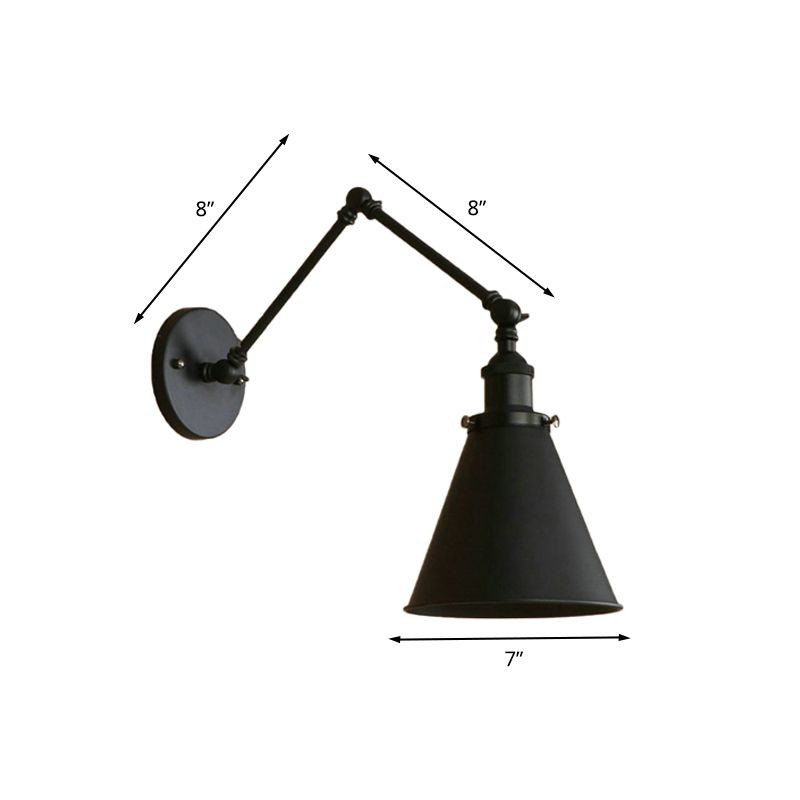 Industrial Style Adjustable Metal Wall Lamp K821