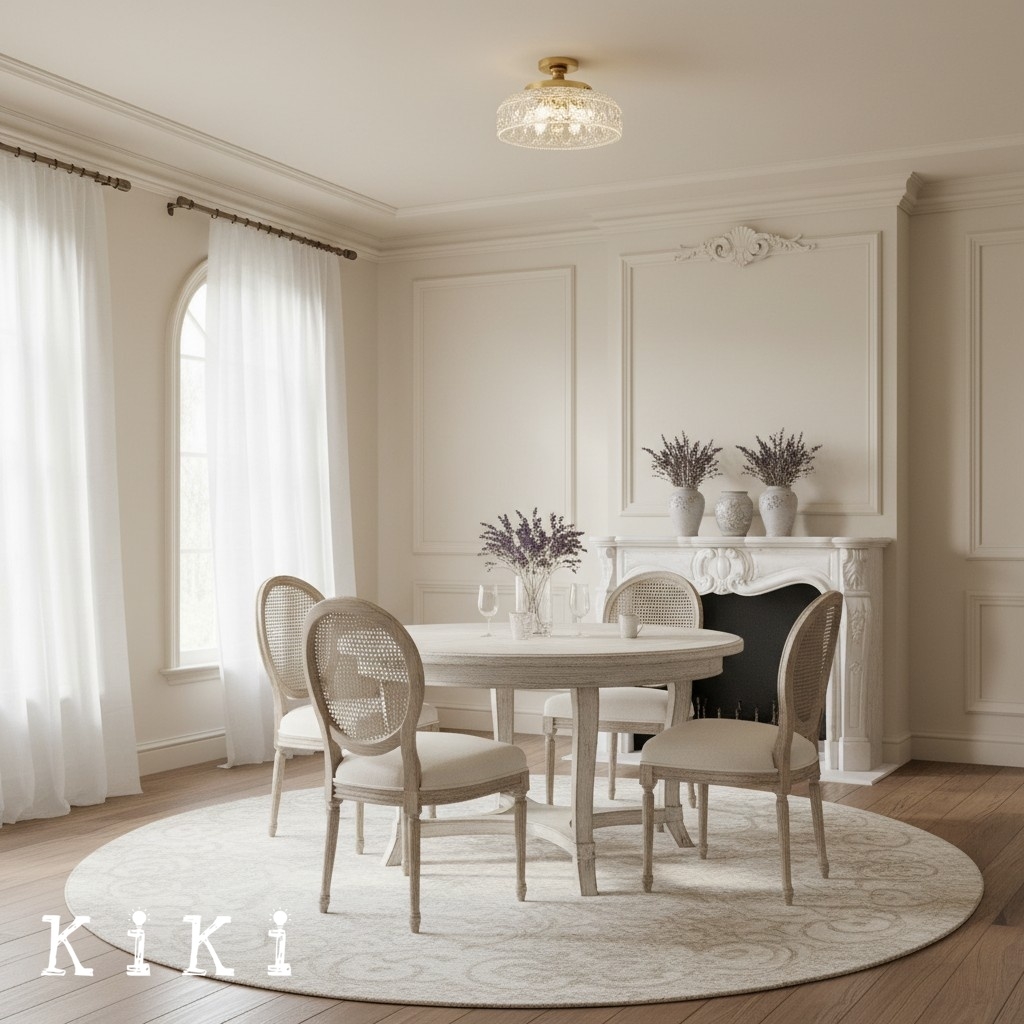 Zenarivo Elegant Floral Glass Ceiling Light - Transitional Ceiling Lamp for Dining Area K2251