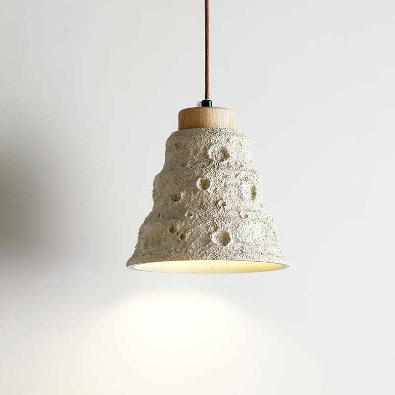 Japanese Wabi Sabi Cement Bell Shape Pendant Light K877