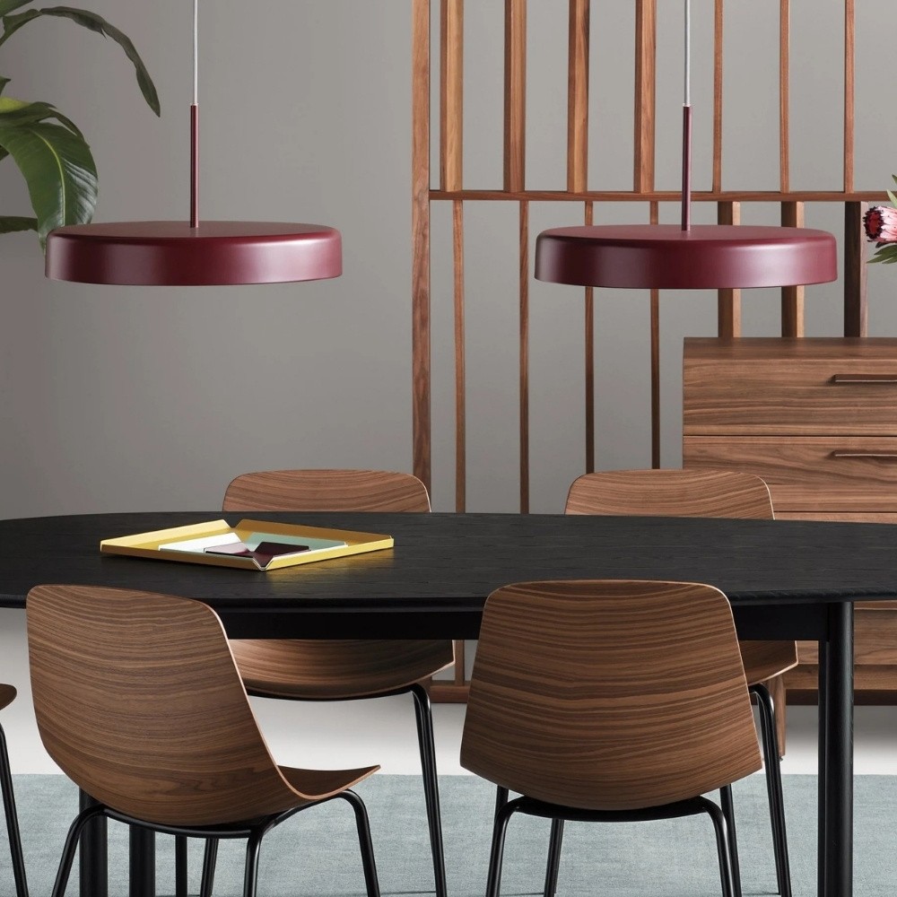 Modern Bobber Round LED Pendant Light – Adjustable Suspension for Dining Zone or Hallway K944