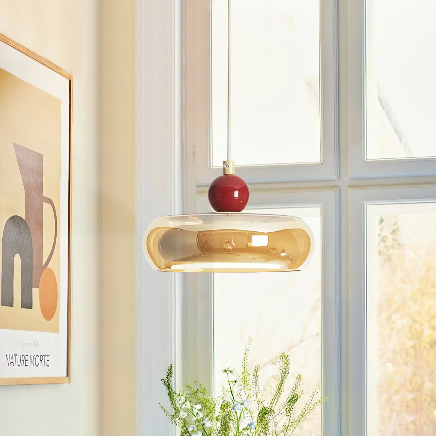 Cherry Shape Glass Pendant Lamp K645