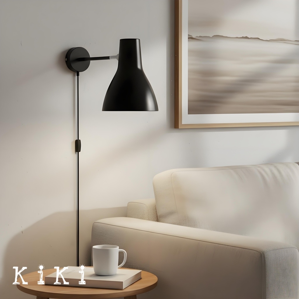 Modryx Modern Minimalist Wall Light - Adjustable Head for Reading and Accent Lighting K2115