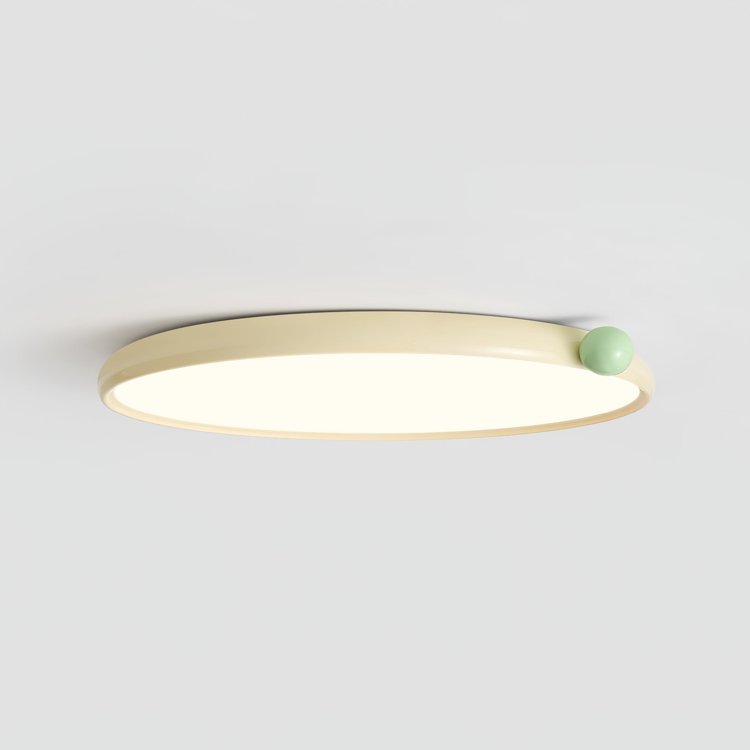 Minimalist Disc Cream Style Ultra-thin Ceiling Lamp K462