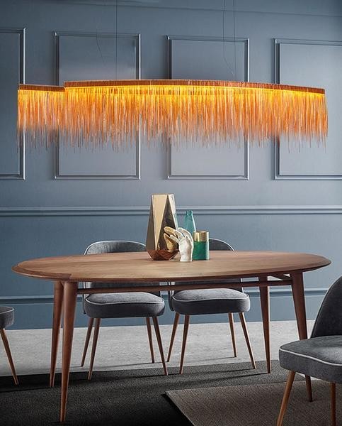 Aluminum Chain Chandelier