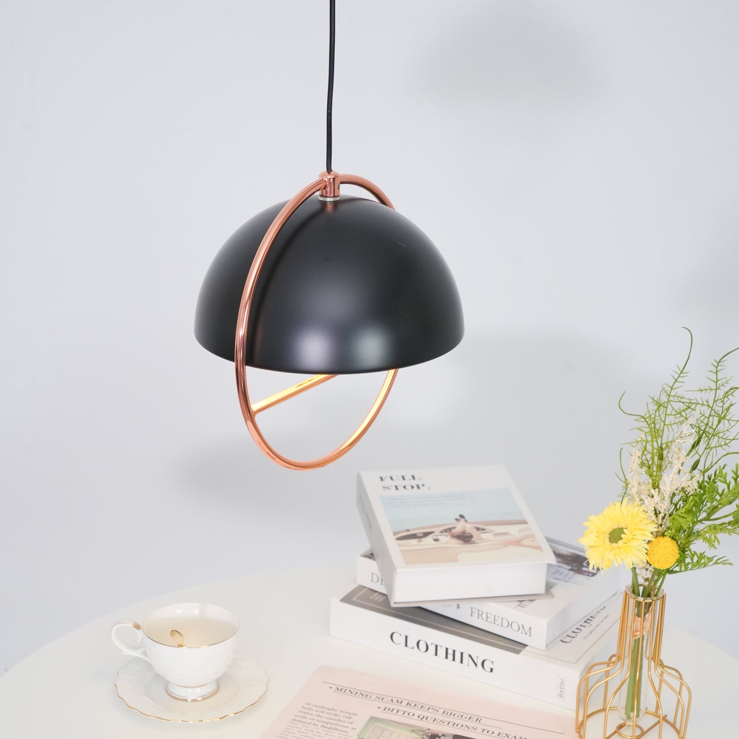 Nordic Hemispherical Ring Metal Pendant Lamp K426