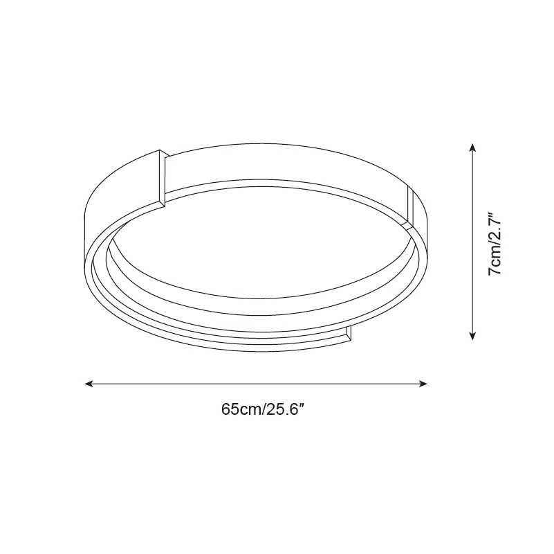 Cerqon Halo Ceiling Lamp D131