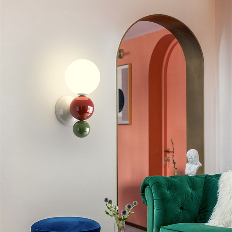 Cream Style Globe Bubble Wall Sconce K130