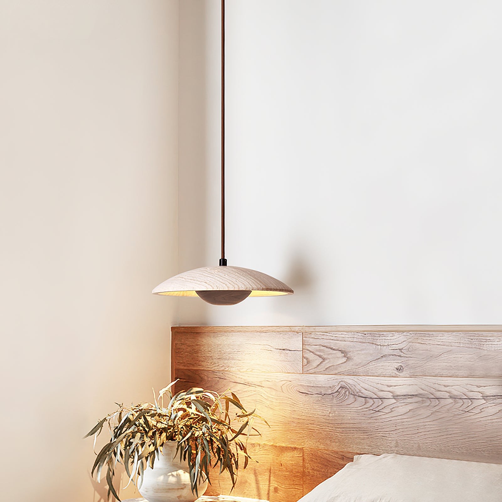 Cream Style Wood Pendant Lamp K668