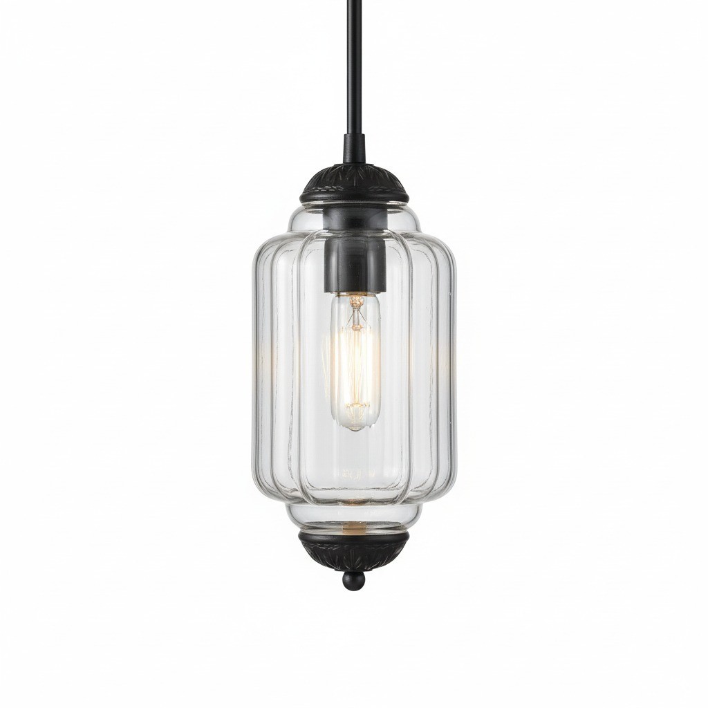 Eloise Simple Glass Irregular Lantern Pendant Lamp K836