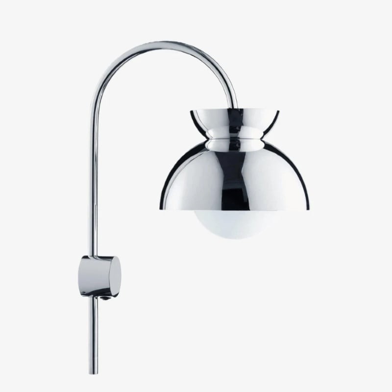 Aurelia Wall Lamp with Tiered Dome Design in Modern Metal for Bedroom or Hallway K1745
