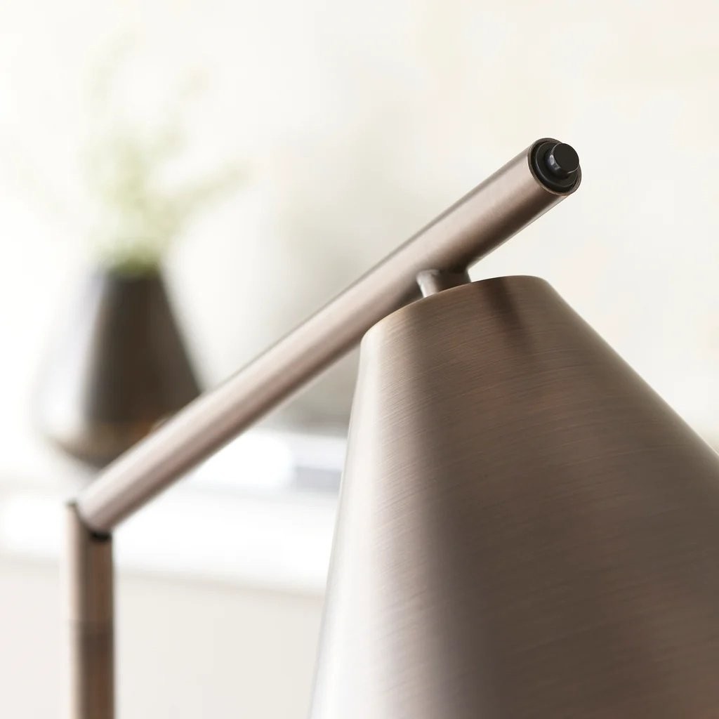 Oricone Modern Floor Task Lamp with Adjustable Arm - Cape Style Reading Light K1969