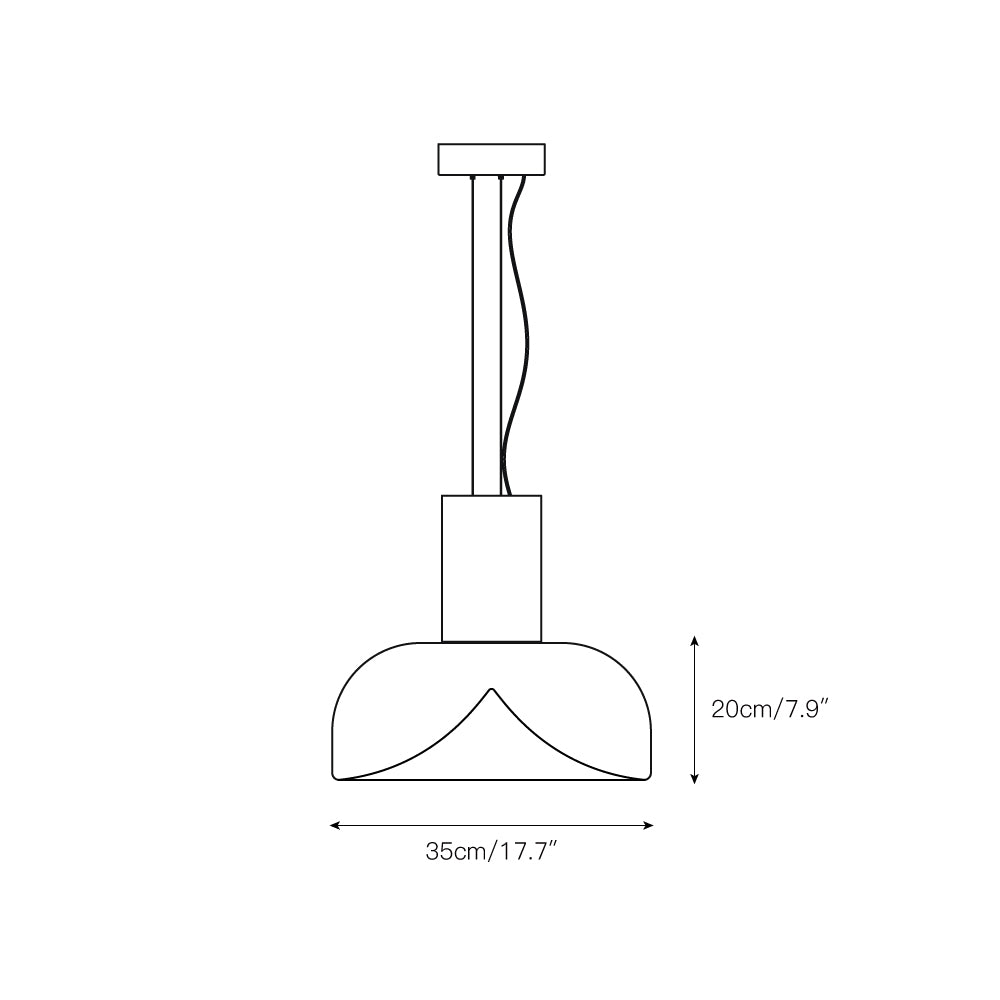 Aella Glass Pendant Light D454