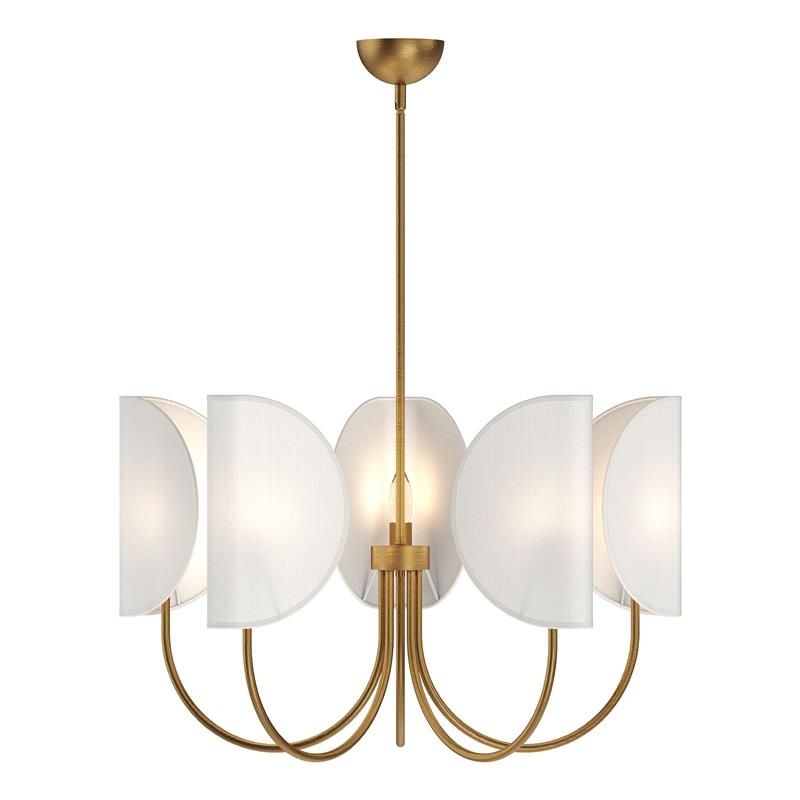 Leaf Brass Chandelier D548