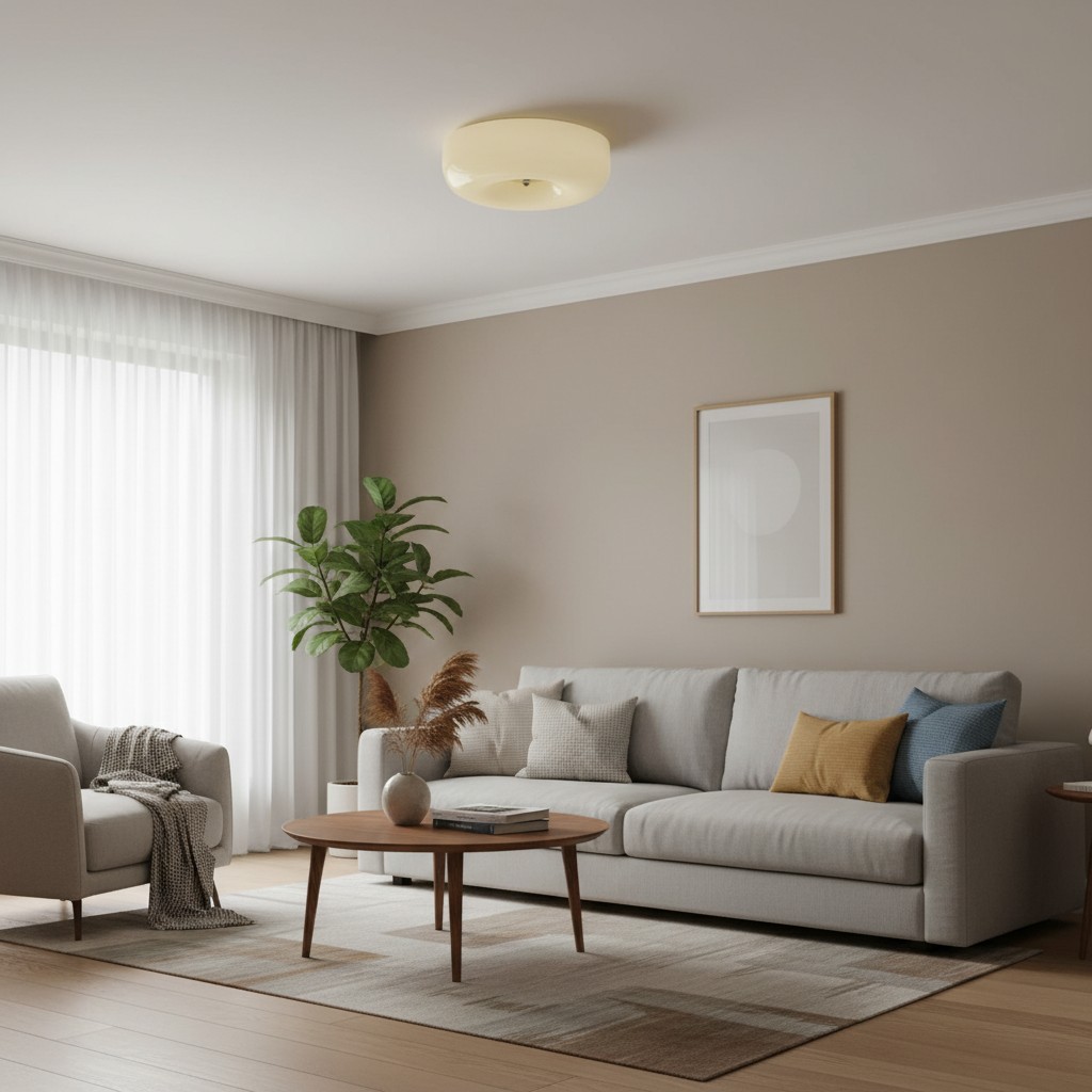 Opalune Art Deco Pudding Ceiling Light with Design - Elegant Lighting for Modern Interiors K2240
