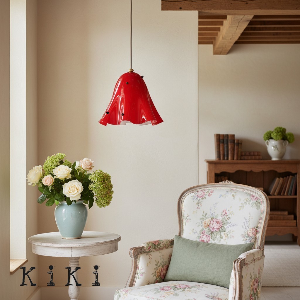 Bellina Vintage Fluted Glass Pendant Light – Mid-century Modern Fazzo  Pendant For Home Decor K897
