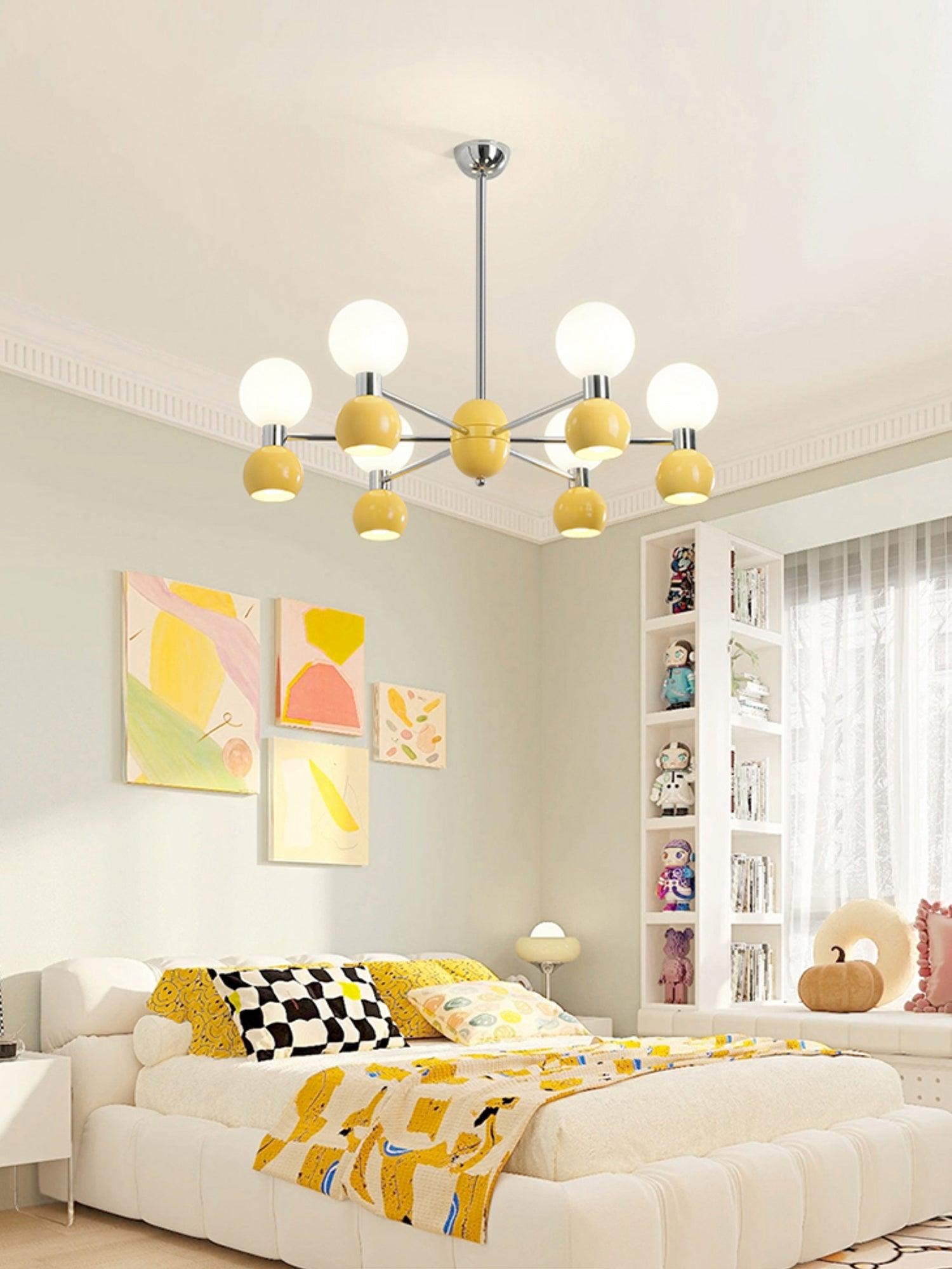 Modern Minimalist Multiple Head Metal Chandelier K741