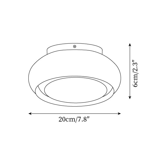 Atmospheric Simple Double Disc Ceiling Light K644